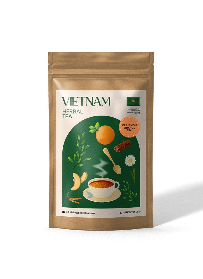 The Caphe Vietnam Combo Gift Set - Premium Quality Yellow Process Whole Bean 250g + Cinnamon Orange + Vietnamese Phin Filter (Red)  - Image 4