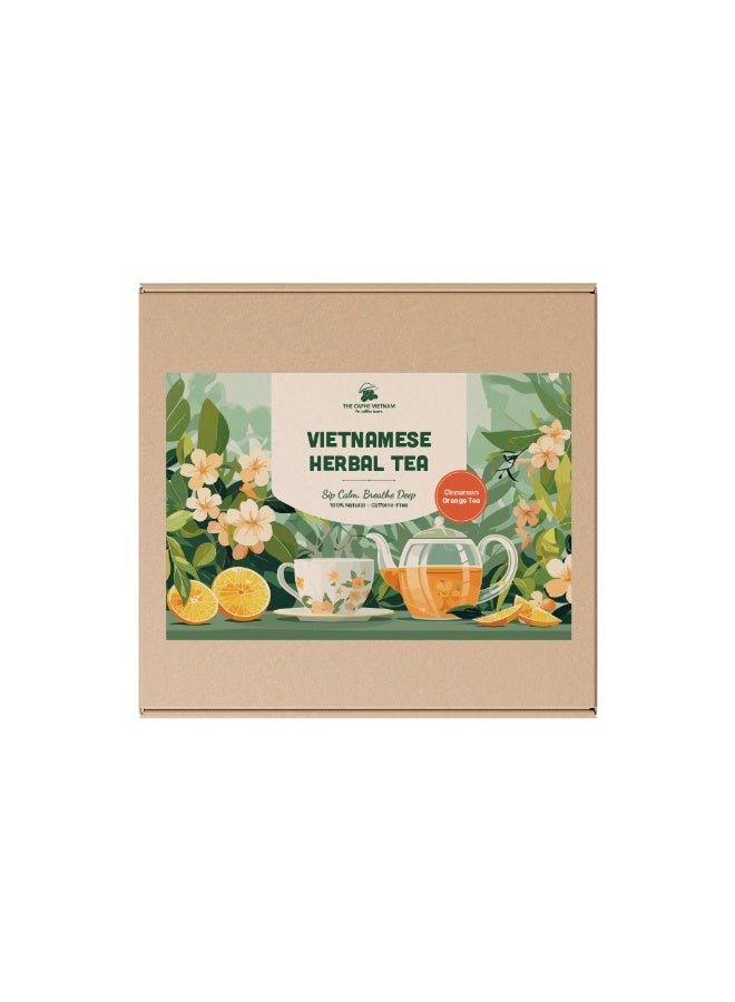 The Caphe Vietnam Combo Gift Set - Premium Quality Yellow Process Whole Bean 250g + Cinnamon Orange + Vietnamese Phin Filter (Red) - Image 4