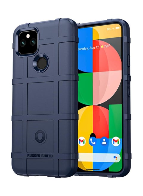 Google Pixel 5 Phone Case, Rugged Shield Slim Phone Case with Heavy Duty Shockproof Military Grade Anti-Fall Anti-Scratch Cover for Google Pixel 5 Blue