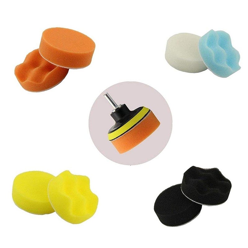 DIY Crafts CTDIYHI42561 11 Pcs 3 Inch Car Polish Pads Buffer Tool Set Car Polisher Drill Sponge Kit Set - Image 3