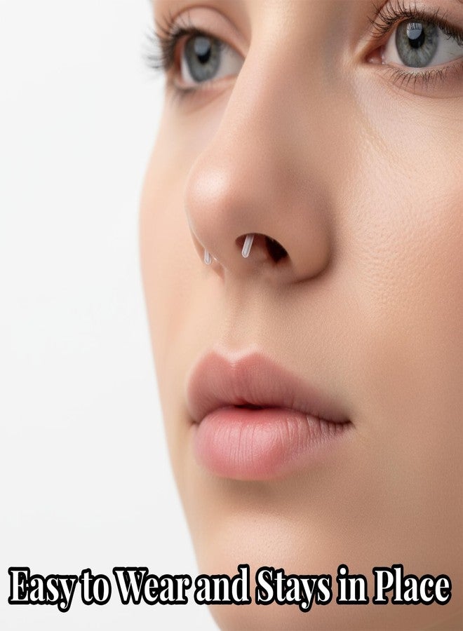 Yolev 20Pcs 16G Clear Septum Retainer Acrylic Septum Piercing Retainer Flexible U Shape Clear Septum Ring Retainers Hidden Body Piercings Jewelry for Work Women - Image 2