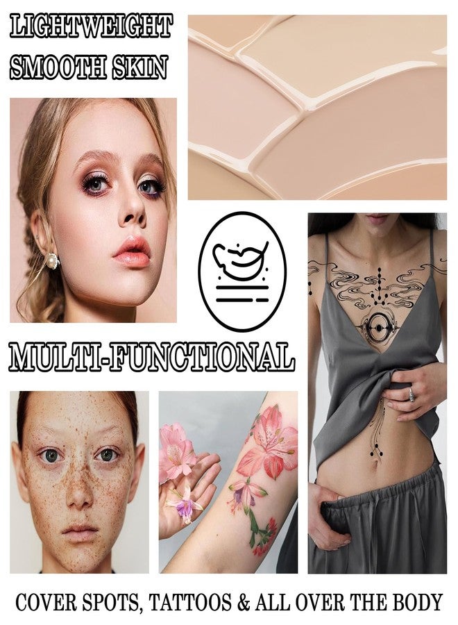 XMXueMei 6 Colors Correcting Concealer Cream Contour Palette,Long Lasting Concealer Cream Makeup Palettes with Concealer Brush,Multi-purpose Contouring Liquid Foundation Makeup Kit - Image 5