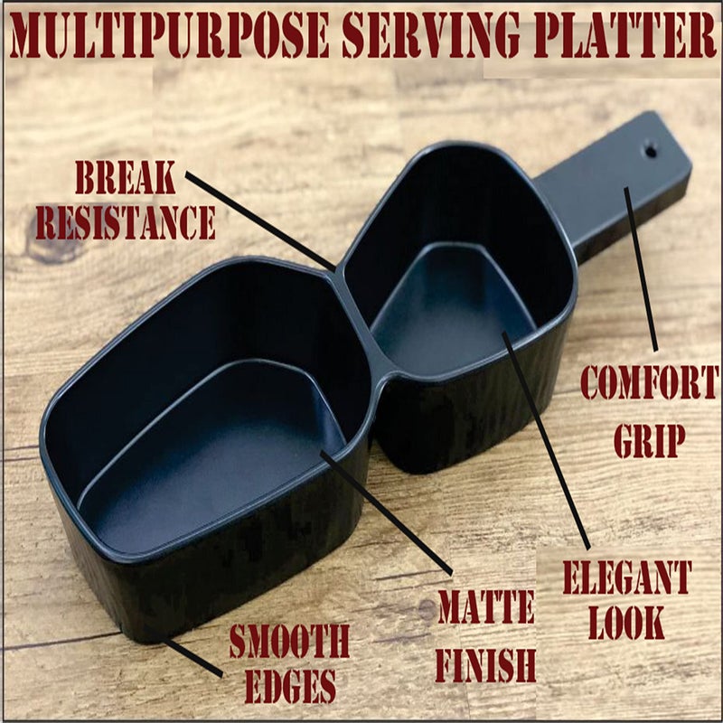 ZIDO (1 Pack Exclusive Multipurpose Serving Platter for All Type of Snacks Like French Fries, Chilli Potatoes, Cutlet, Rice, Munchurian and All Tandoori Items. - Image 3