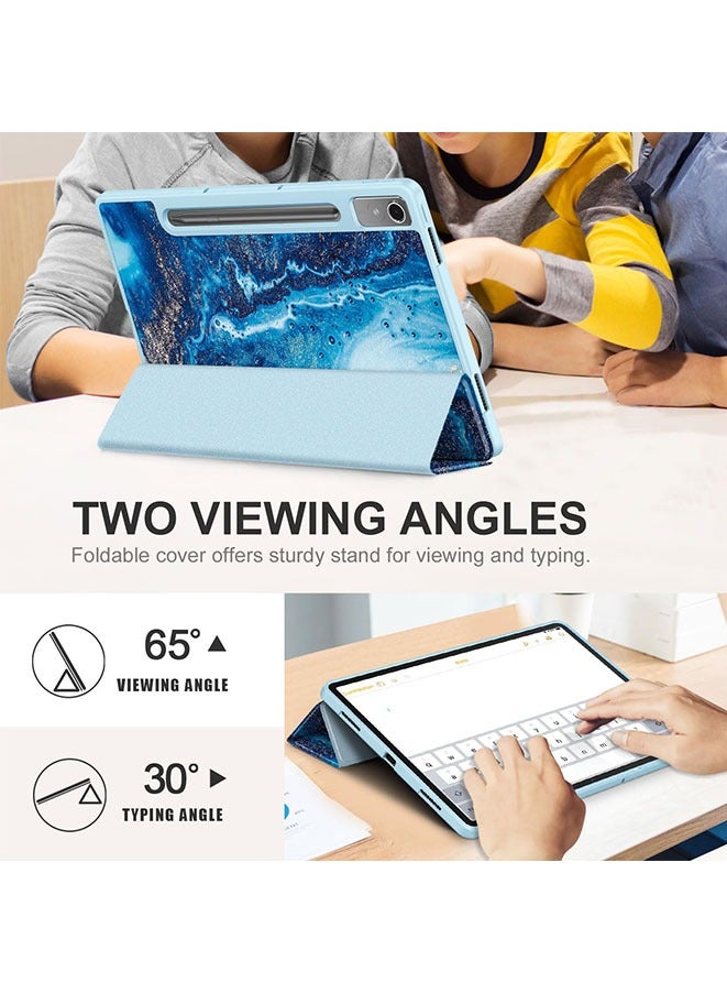 Muyixin حافظة لجهاز لينوفو تاب P12 مقاس 12.7 بوصة 2023 حافظة ثلاثية الطي مع وظيفة الحامل - Image 3