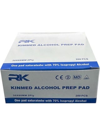 Pack Of 2 KINMED 400 Pieces Each Alcohol Prep Pad 200 Pieces - view 4