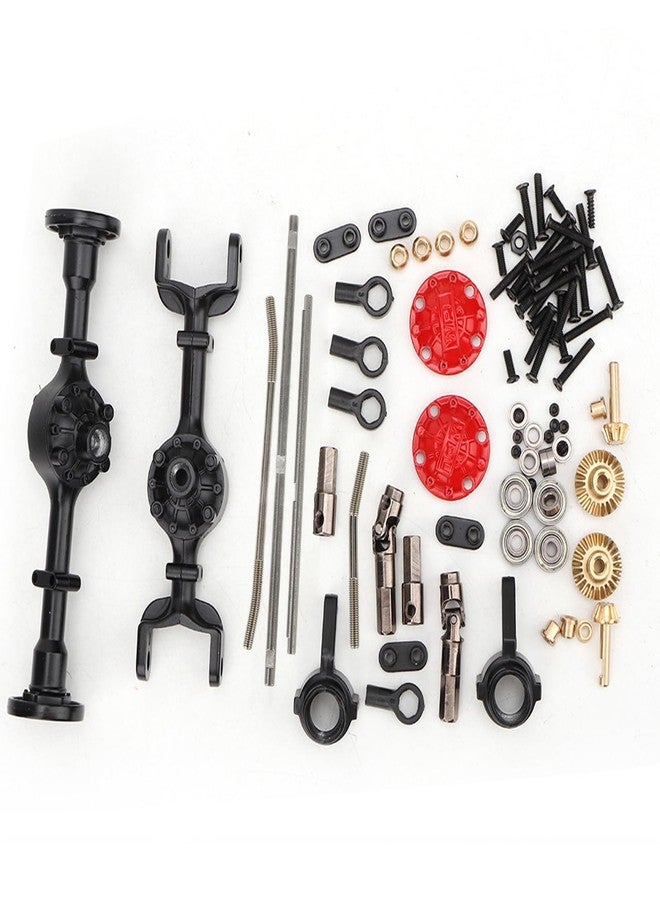 Dilwe RC Car Metal Upgrade Parts 1/16 Scale Axle Set for B14 B24 B26 C14 C24 C34 RC Truck Accessories Heavy Duty OP Modification Kit - Image 1