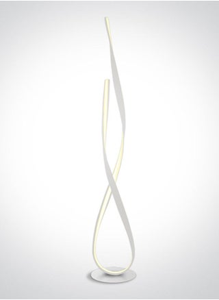 Modern Floor Lamp, Twisted Shape, 29 Watt and 1,740 Lumen, 24 volt integrated Driver, WarmWhite ( 3000 Kelvin), Ribbon Floor Lamp, White Finish, Height 140 cm and base Diameter 24,5 cm - pzsku/Z7E2D20DE0E3407E3BD5EZ/45/_/1675678949/d2245ba8-4860-4b17-a8d9-f24effbc0465