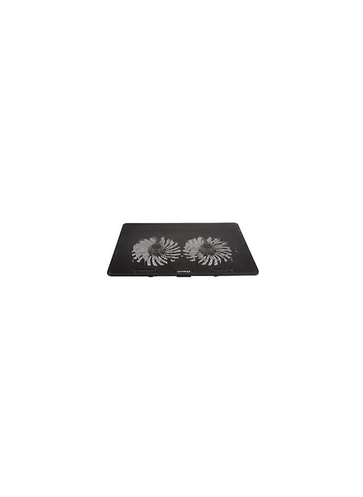 Gigamax Gm77 Laptop Cooler Pad With Super Silent 2 Fans And Ergonomic Design - Black - pzsku/Z7E2D252D5A09503D1B3AZ/45/_/1728823355/ba34a5c3-2b98-4a6c-94d5-5ef37d551599