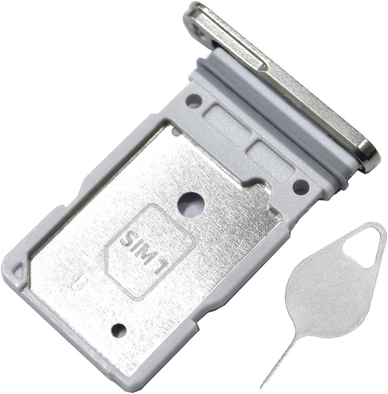 Bestdealing Galaxy S25 Ultra SIM Card Tray Dual Replacement S25 Ultra Sim Card Slot Holder for Samsung Galaxy S25 Ultra 5G 6.9" S938U1 SM-S938U Sim Card Tray Repair Part with Opening Needle (Titanium Gray) - Image 1