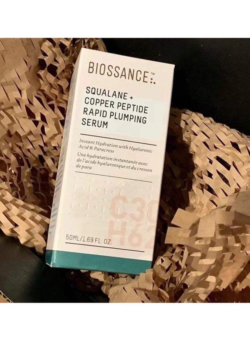 BIOSSANCE Squalane + Copper Peptide Rapid Plumping Serum - Image 2