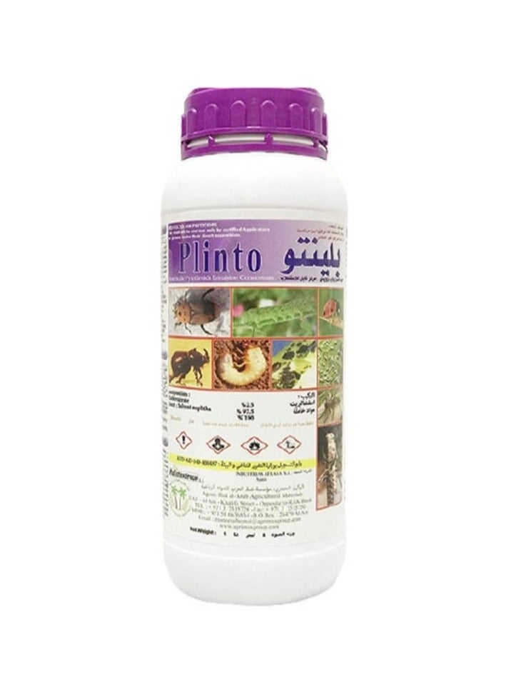 Plinto Agriculture Insecticide Pyrethroids Emulsion Concentrate Solution 1Ltr is a Powerful Pyrethroid Based Emulsion Concentrate Solution Designed to Protect Crops and Plants from a Wide Range of Chewing and Sucking Insect Pests.
