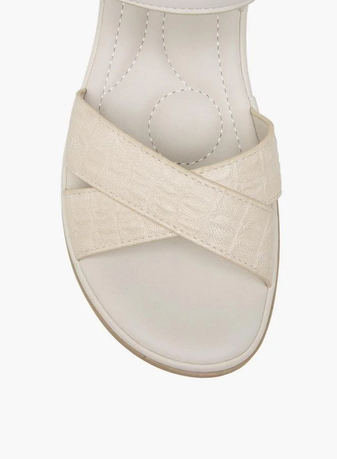 Le Confort BEIGE Women Hook & Loop Strap Sandals for Women | Best Price UAE