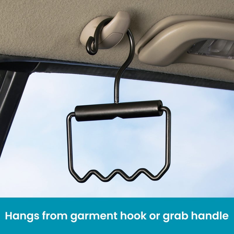 High Road Heavy Duty Car Clothes Hanger with Carry Handle and Hooks for Dry Cleaning, Moving and Road Trips - Image 2