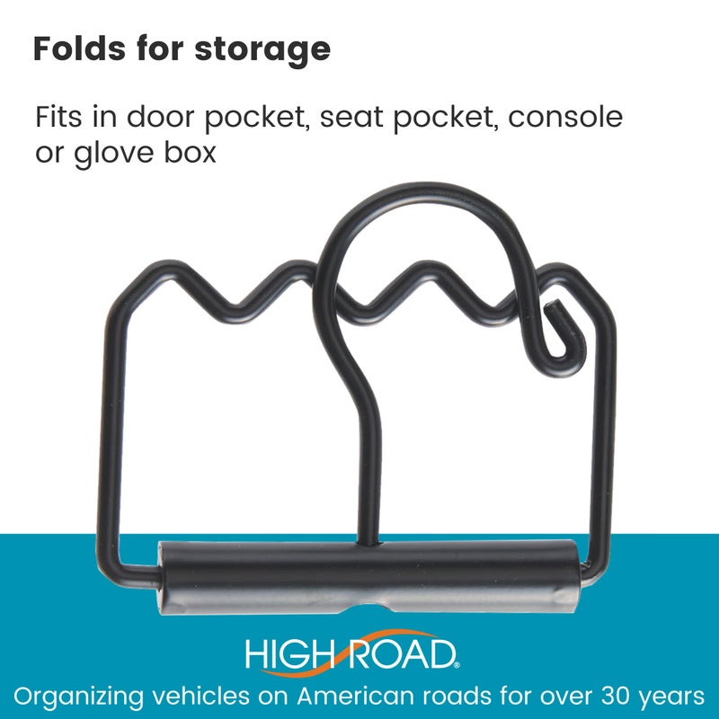 High Road Heavy Duty Car Clothes Hanger with Carry Handle and Hooks for Dry Cleaning, Moving and Road Trips - Image 5