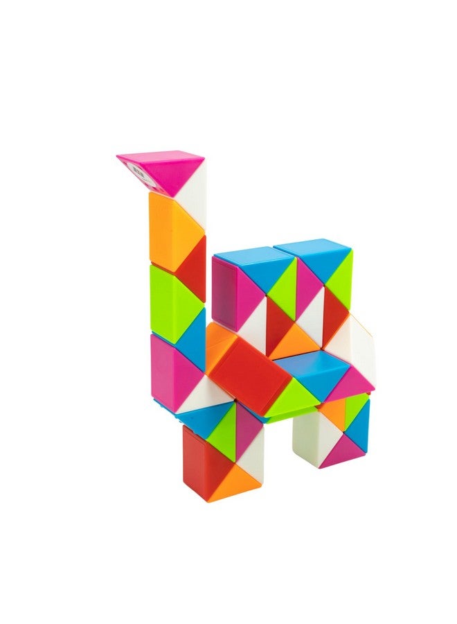 كوبليلو مكعب أحجية قوس قزح على شكل ثعبان سحري من كوبيليلو (48 إسفينًا) | لعبة ممتعة لتشكيل الأشكال باللف والدوران للأطفال والأولاد والبنات والكبار | لعبة متعددة الألوان لتخفيف التوتر | للأعمار من 3 سنوات فما فوق - Image 1