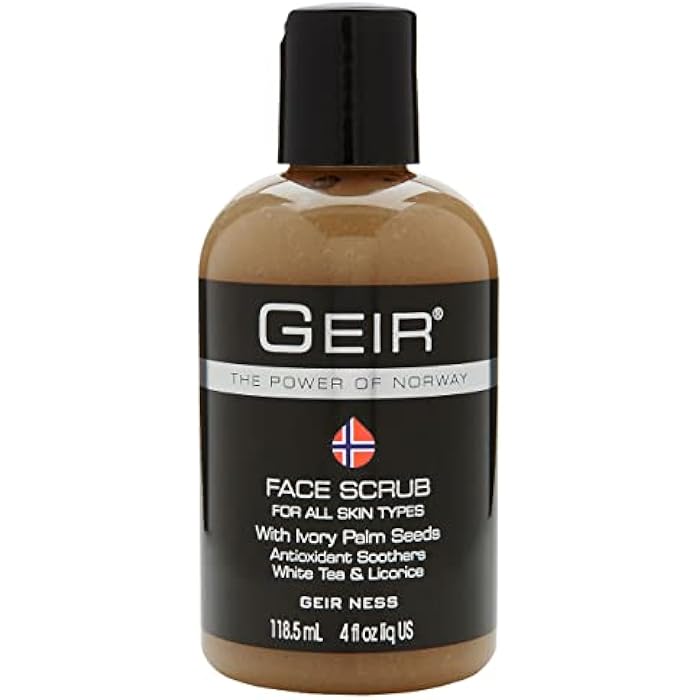 Geir Ness Face Scrub - Exfoliates Skin - Nourishing Facial Scrub for Clogged Pores - Image 1