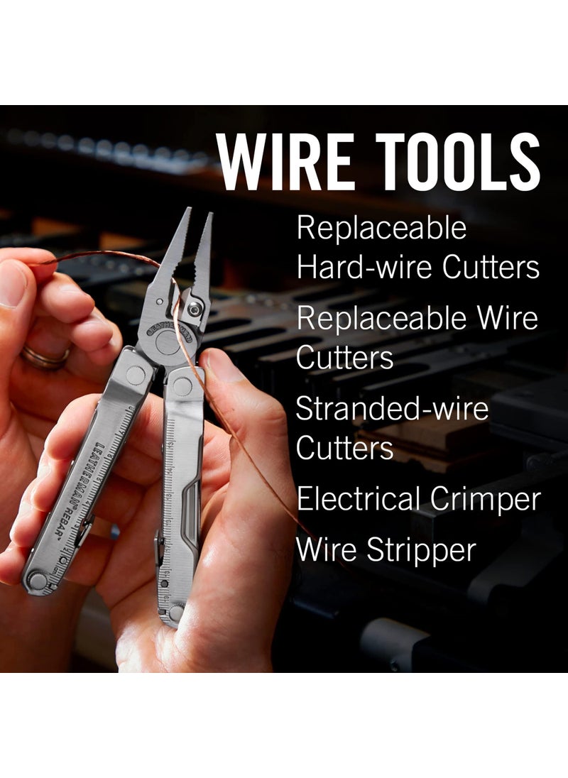 LEATHERMAN LEATHERMAN, Rebar Multitool with Premium Replaceable Wire Cutters and Saw, Stainless Steel with Nylon Sheath  - Image 5