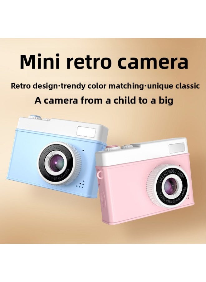 ماركة غير محددة كاميرا رقمية للأطفال في الحرم الجامعي وكاميرا مؤقتة ذاتية Y3 Retro CCD Ultra HD - اللون: أزرق (بدون بطاقة الذاكرة وقارئ البطاقات)  - Image 3