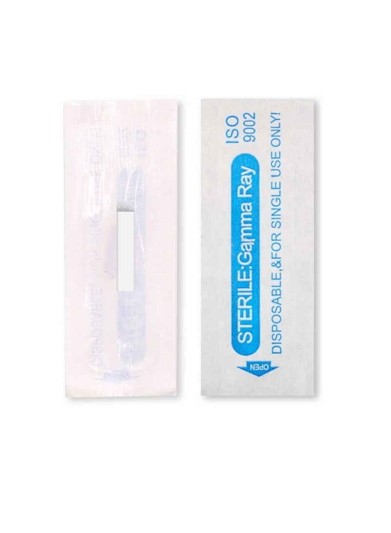 IOLITE Microblading needles 18 Prong Slant Flat Needle spmu needles size 18mm one time use disposable blade Sterile packaged 12pcs - Image 2