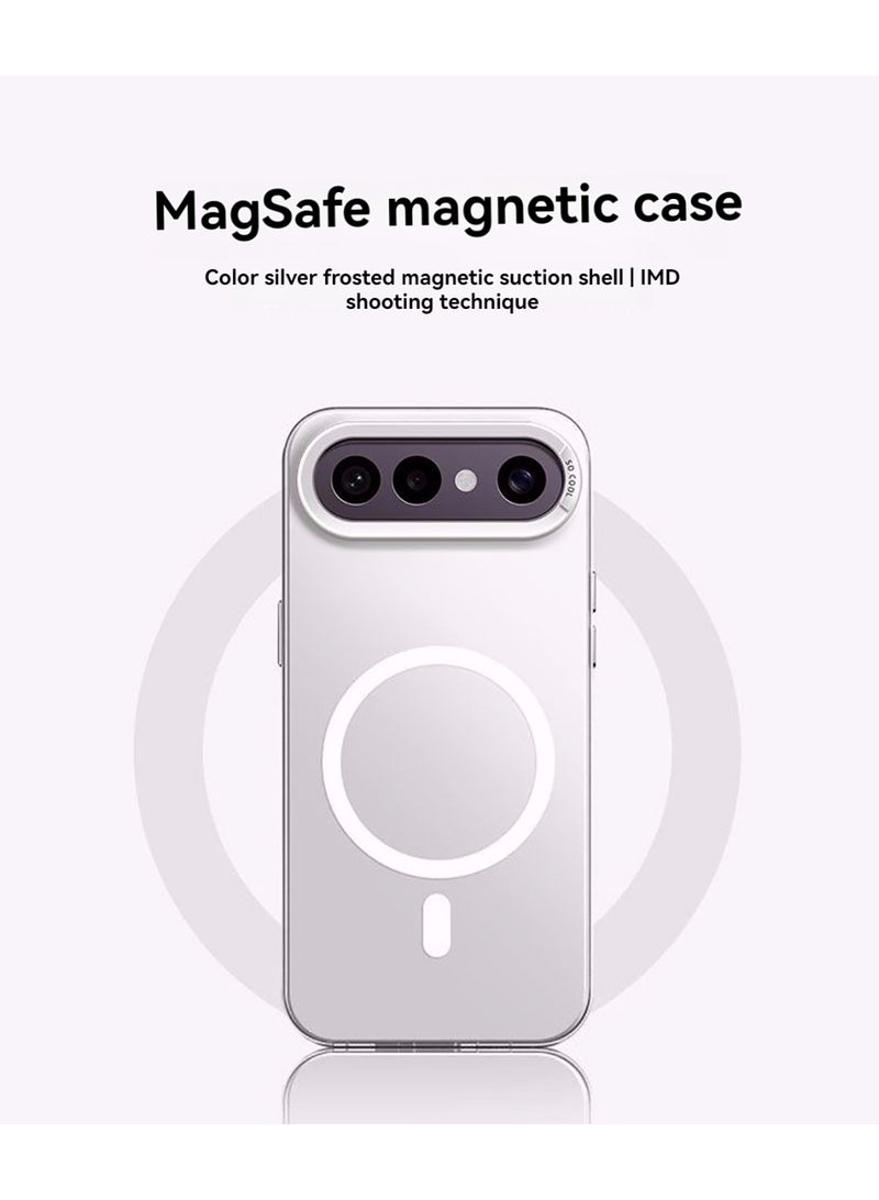 Compatible with Vivo X300 FE back Case cover,Plated backplate, supports magnetic charging, lens protection, does not turn yellow, TPU paired with PC material，Anti drop - Image 2
