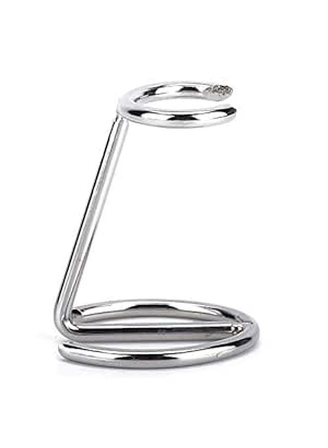 Stainless Steel Shaving Brush Stand Holder For Personal And Barber Salon Use - Image 1