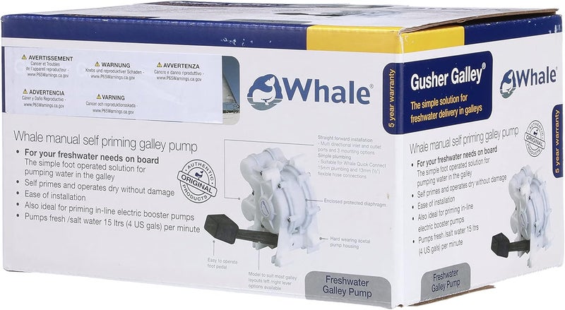 Whale GP0550 Gusher® Galley Mk 3 Manual Freshwater Pump with Foot Pedal Operation - Image 4