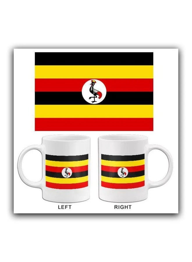 RYN Uganda Flag Printed Ceramic Mug - Image 2