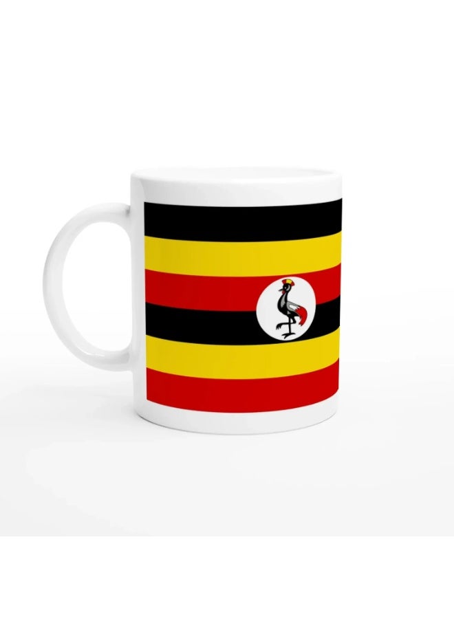 RYN Uganda Flag Printed Ceramic Mug - Image 1