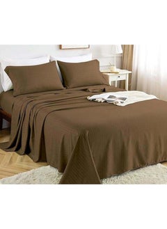 Hotel Collection HOTEL COLLECTION Coffee Brown Flat Sheet with Single Pillow Case 160x220 cm  - Image 1