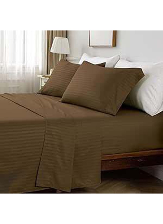 Hotel Collection HOTEL COLLECTION Coffee Brown Flat Sheet with Single Pillow Case 160x220 cm  - Image 3