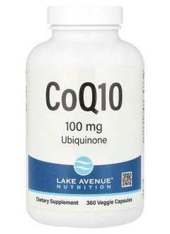 CoQ10 USP Grade Ubiquinone 100 mg 360 Veggie Capsules