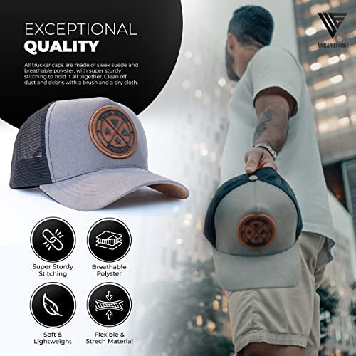 Urban Effort Mesh Back Cap - for Men and Women Baseball Hat 5-Panel Trucker Hat - Great Snapback Closure for Hunting & Hiking (Gray) - Image 2