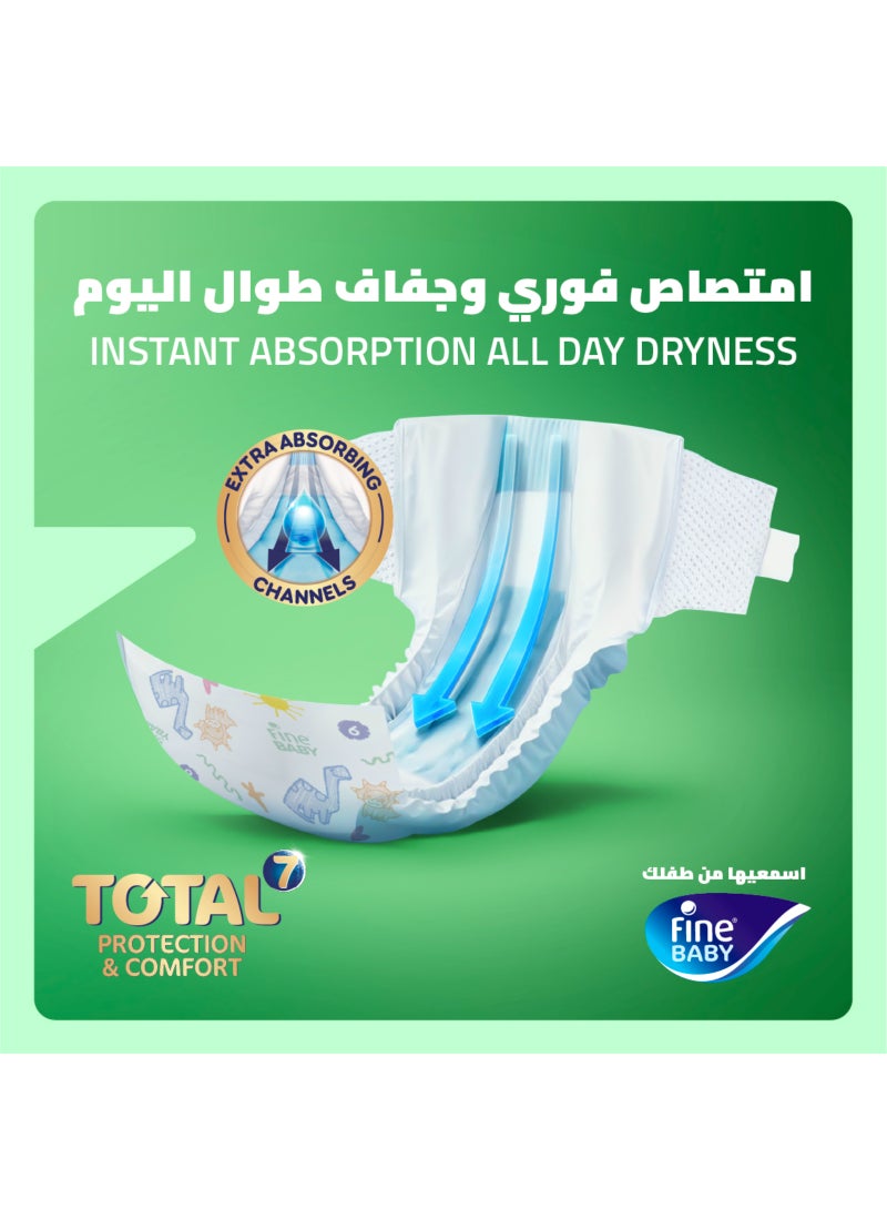 Fine Baby Total 7 Diapers, Size 5 Maxi 11-18kg, 40 Count. Superior Protection & Comfort, Extra Absorbent, Improved Formula - Image 4