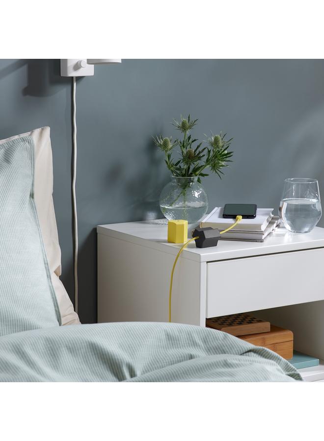 زبون مرساة USB مكونة من قطعتين، باللون الأسود/الأصفر - Image 2