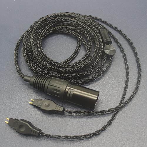 Youkamoo 4 Pin XLR Balanced Replacement Upgrade Cable Compatible with Sennheiser HD650, HD600, HD660S, HD660S2, HD580, HD58X, Massdrop HD6XX Headphones, 6.6ft 2m - Image 3