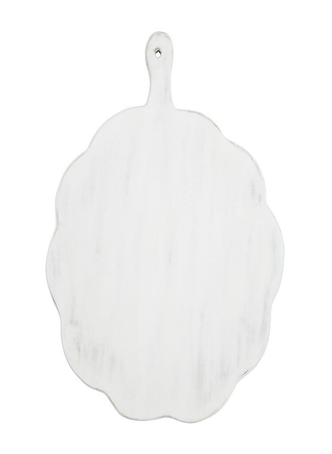 Mud Pie Scalloped Wood Board, Small; 19" X 16" - Image 1