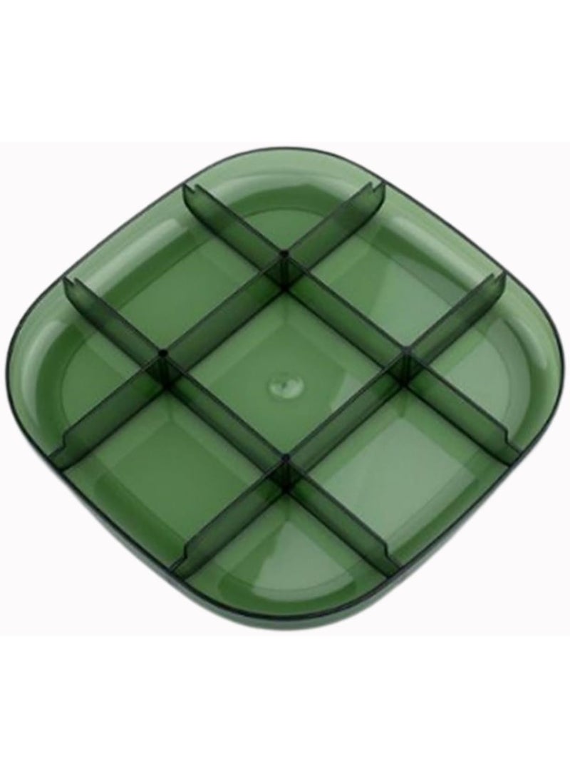 Transparent Clean Jewelry Box | Ornament Jewelry 3 layers Acrylic Storage Boxes | Earrings Necklace Ring Display Storage Box with Lid | Cosmetic Storage Organizer Box (Green) - Image 3