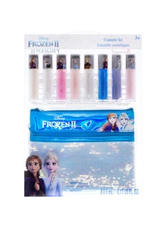 Disney Frozen 2 Anna And Elsa Lip Gloss Set With Sequin Bag, Ages 3+ (9 Pcs)