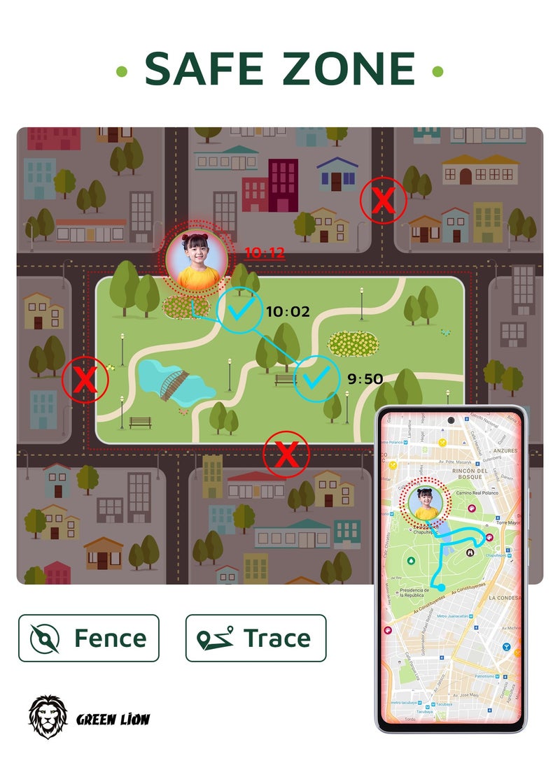 GREEN LION Kids Smart Watch Series 5 with Games, Math Learning, Safe Zone for Children, 1.44” Color Display, Long Battery Life & Child Safety Features/ Fun & Educational Smartwatch for Kids - Purple - Image 5