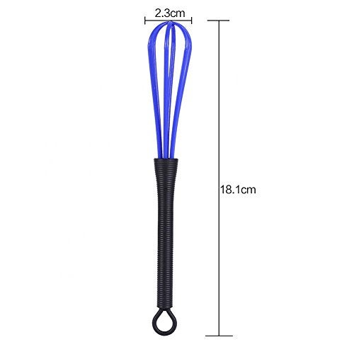 GOTOTOP 5 PCS Plastic Salon Barber Hairdressing Hair Color Dye Cream Whisk Kitchen Balloon Whisk Mixer Stirrer Tools - Image 4