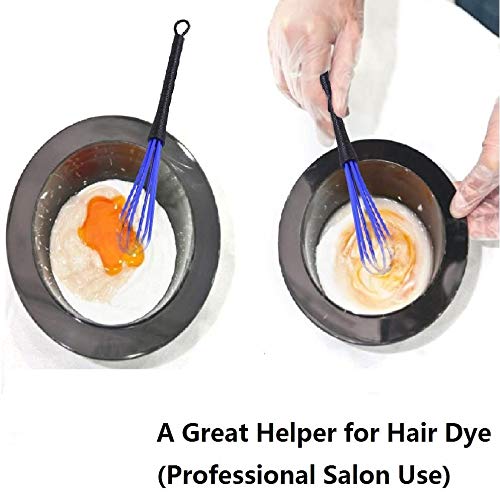 GOTOTOP 5 PCS Plastic Salon Barber Hairdressing Hair Color Dye Cream Whisk Kitchen Balloon Whisk Mixer Stirrer Tools - Image 3