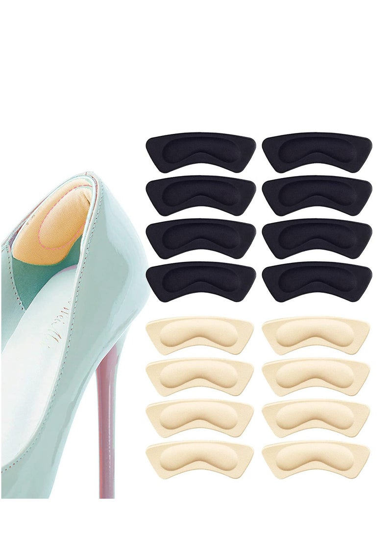 KASTWAVE 8 Pairs Heel Cushion Pad Shoe Grips Liner Insert for Shoes Too Big, Inserts Liners Loose Shoes, Preventing Slipping, Rubbing, Non-Slip - Image 1