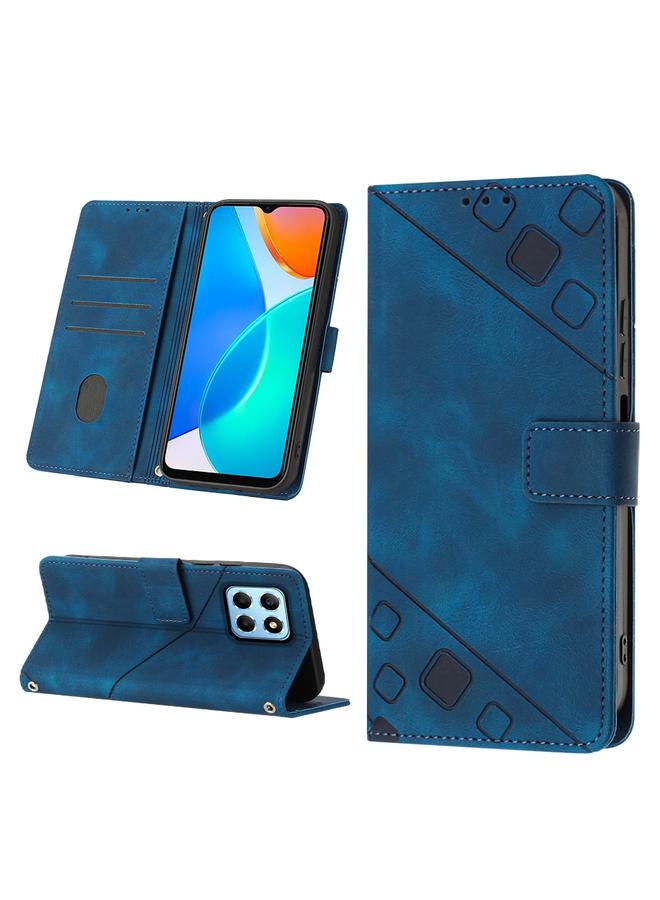 اس-توب جراب هاتف Honor X6 / X8 5G مصنوع من الجلد المنقوش بملمس الجلد - Image 1