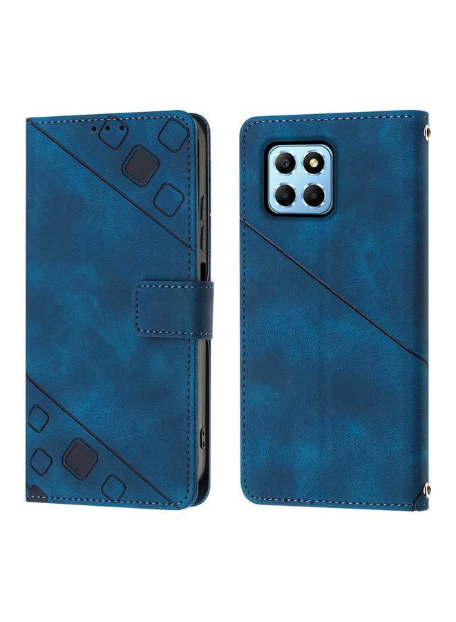 اس-توب جراب هاتف Honor X6 / X8 5G مصنوع من الجلد المنقوش بملمس الجلد - Image 2