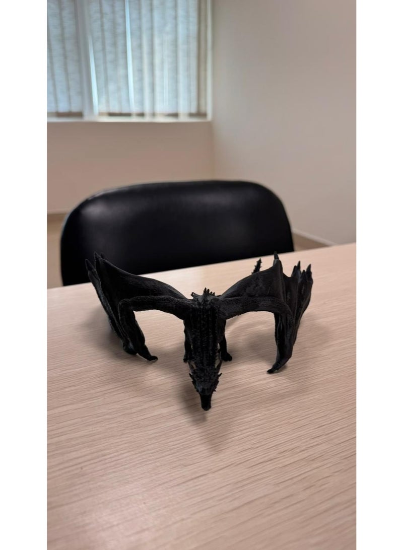 Printify نموذج تنين لعبة العروش مطبوع بتقنية الطباعة ثلاثية الأبعاد | تمثال خيالي مفصل قابل للتحصيل - Image 1