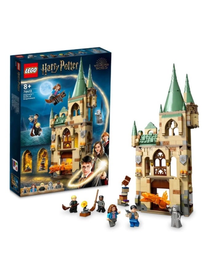LEGO 76413 Harry Potter Hogwarts™: Room of Requirement, Castle Toy with Transforming Fire Serpent Figure, Deathly Hallows Modular Building Set - Image 1