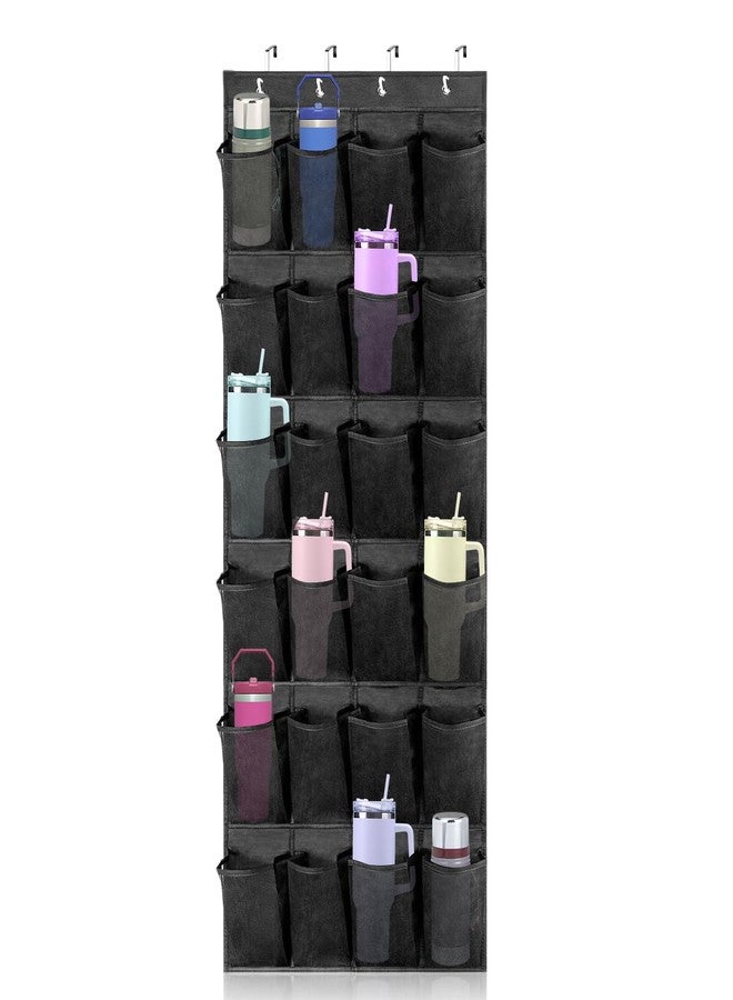 chaseroad Over The Door Water Bottle Organizer for Stanley, Multi-Functional 24 Pockets Water Bottle Organizer for Door, Foldable Wall-Mounted Design, Over The Door Cup Holder for Kitchens and RV - Image 1