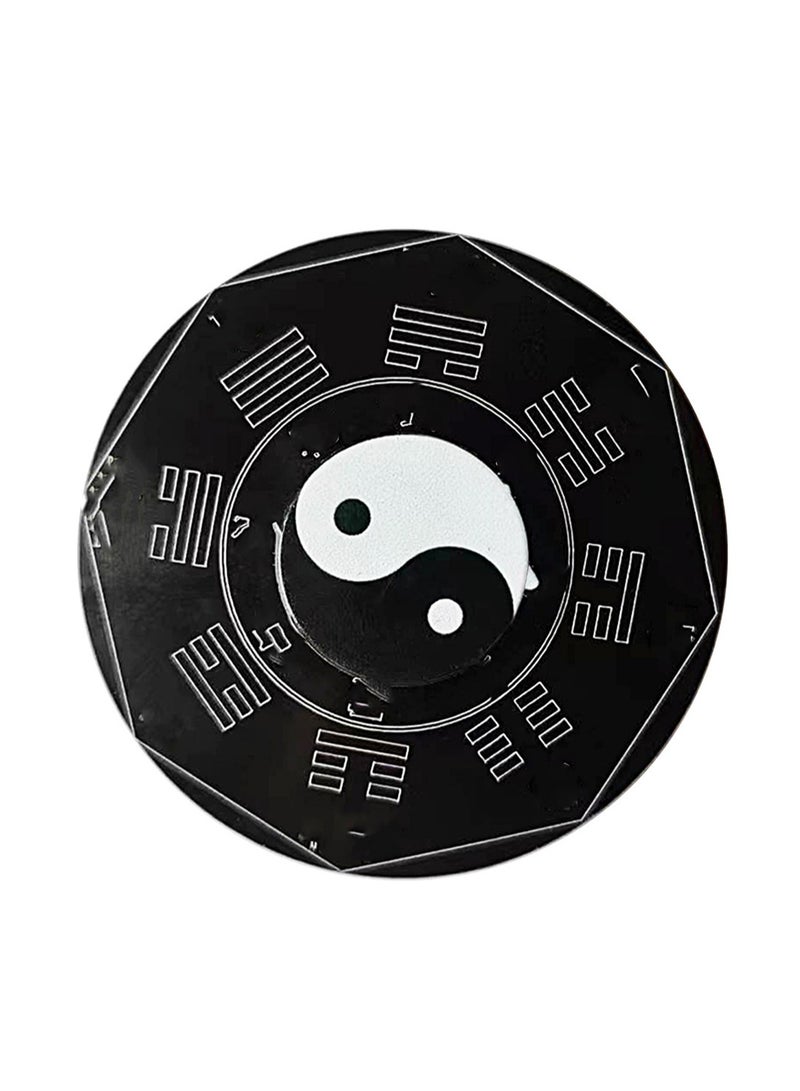 Black And White Azimuth Fidget Spinners To Relieve Stress And Anxiety, Finger Spinners Metal Focus Stainless Steel, Eliminate Boredom For Kids Adults, Birthday Gift  - Image 1