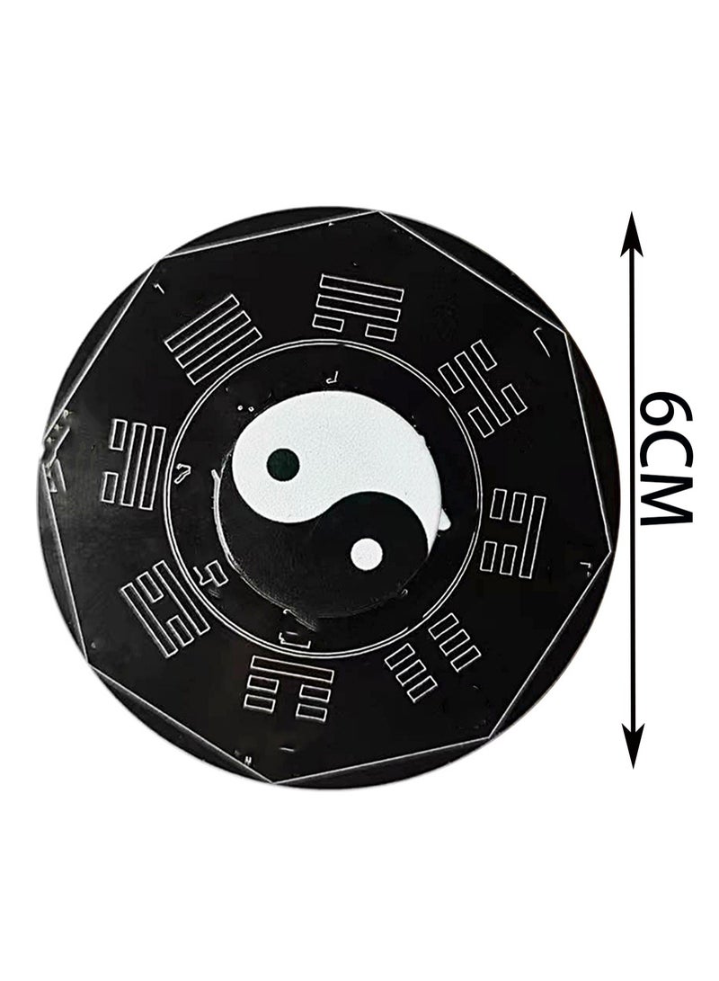 Black And White Azimuth Fidget Spinners To Relieve Stress And Anxiety, Finger Spinners Metal Focus Stainless Steel, Eliminate Boredom For Kids Adults, Birthday Gift  - Image 2