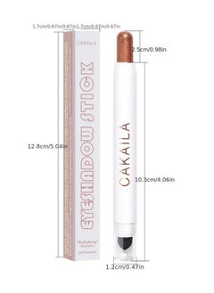 CAKAILA Vibrant Shimmer Eyeshadow Stick - 2-in-1 Creamy Eye Brightener & Highlighter with Soft, Smooth, Easy-to-Apply Formula for Music Festival, Party, and Everyday Use - Long-Lasting, Water-Resistant, and Cruelty-Free 01  - Image 2